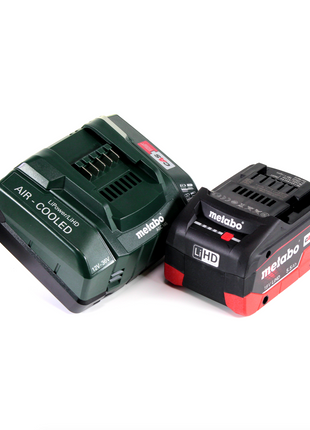 Metabo GA 18 LTX amoladora recta a batería 18 V + 1x batería LiHD 5,5 Ah + cargador + MetaLoc