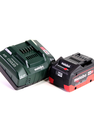 Metabo GA 18 LTX amoladora recta a batería 18 V + 1x batería LiHD 8,0 Ah + cargador + MetaLoc