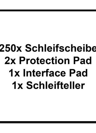 Festool ETS EC150/3 EQ-Plus Exzenterschleifer 400 W 150 mm Brushless + 250x Schleifscheiben + 2x Protection Pad + Interface Pad + Schleifteller + systainer - Toolbrothers