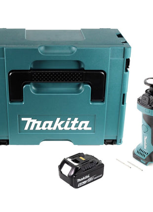 Cortadora rotativa a batería Makita DCO 180 G1J 18 V 30.000 rpm + 1x batería 6,0 Ah + Makpac - sin cargador