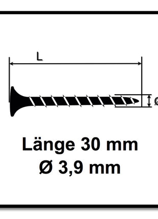 Senco DS5525-AC DuraSpin Magazinschrauber 600 W 25 - 55 mm 11 Nm + Koffer + 2000x Magazinschrauben 3,9 x 30 PH2 Grobgewinde