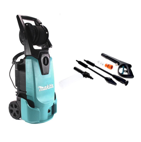 Limpiadora de alta presión Makita HW 1300 1800 vatios 130 bar aislamiento protector IPX5