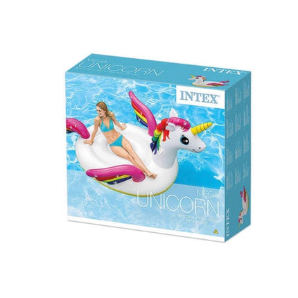 Intex Mega Einhorn Wasserspielzeug Badeinsel 287x193 cm ( 57291EU ) Vinyl aufblasbar