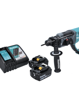 Makita DHR 202 RG Akku Kombihammer 18 V 2,0 J SDS Plus + 2x Akku 6,0 Ah + Ladegerät