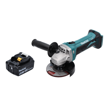 Makita DGA 452 G1 Akku Winkelschleifer 18 V 115 mm + 1x Akku 6,0 Ah - ohne Ladegerät