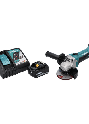 Makita DGA 452 RG1 Akku Winkelschleifer 18 V 115 mm + 1x Akku 6,0 Ah + Ladegerät