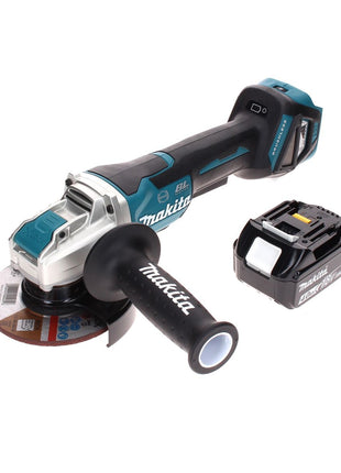 Makita DGA 519 M1 Meuleuse d'angle sans fil 18 V 125 mm Brushless X-Lock + 1x batterie 4,0 Ah - sans chargeur