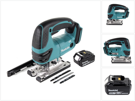 Seghetto alternativo a batteria Makita DJV 180 G1 18V + 1x batteria 6,0 Ah - senza caricabatterie