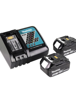 Makita DGA 519 RMJ Meuleuse d'angle sans fil 18 V 125 mm Brushless X-Lock + 2x batterie 4,0 Ah + chargeur + Makpac