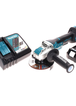 Makita DGA 519 RT1 Akku Winkelschleifer 18 V 125 mm Brushless X-Lock + 1x Akku 5,0 Ah + Ladegerät