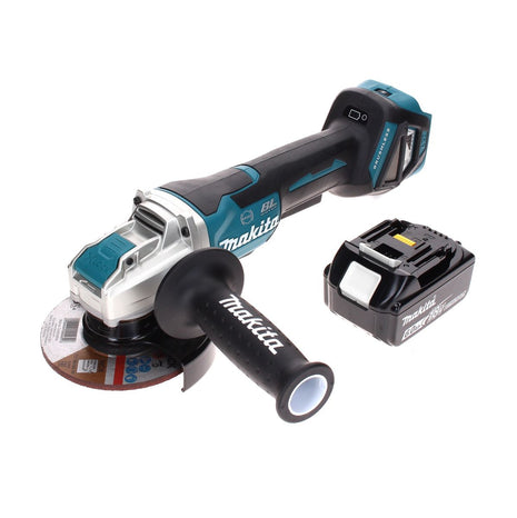 Amoladora angular a batería Makita DGA 519 G1 18 V 125 mm sin escobillas X-Lock + 1x batería 6,0 Ah - sin cargador