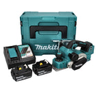 Makita DKP 181 RMJ Akku Hobel Falzhobel 82 mm 18 V Brushless + 2x Akku 4,0 Ah + Ladegerät + Makpac