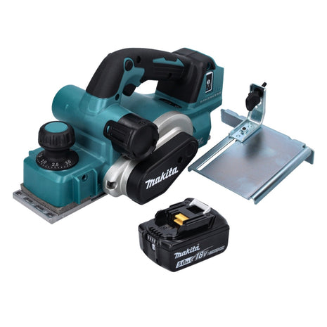 Cepillo plegable a batería Makita DKP 181 T1 82 mm 18 V sin escobillas + 1x batería 5,0 Ah - sin cargador