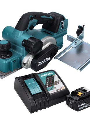 Makita DKP 181 RT1 Akku Hobel Falzhobel 82 mm 18 V Brushless + 1x Akku 5,0 Ah + Ladegerät