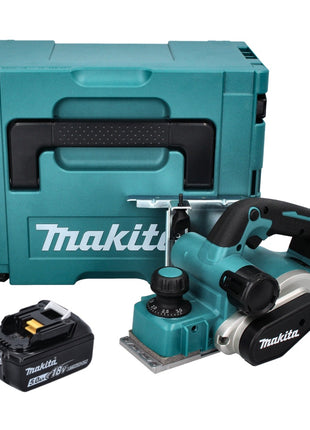 Makita DKP 181 T1J Akku Hobel Falzhobel 82 mm 18 V Brushless + 1x Akku 5,0 Ah + Makpac - ohne Ladegerät