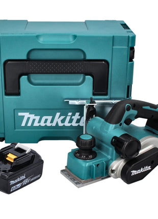 Makita DKP 181 G1J Akku Hobel Falzhobel 82 mm 18 V Brushless + 1x Akku 6,0 Ah + Makpac - ohne Ladegerät