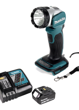 Makita DML 802 RG1 Akku Lampe für 14,4 und 18 V Akku + 1x Akku 6,0 Ah + Ladegerät