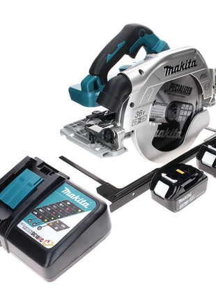 Makita DHS 900 RF2 Akku Handkreissäge 36 V ( 2x 18 V ) 235 mm Brushless + 2x Akku 3,0 Ah + Ladegerät