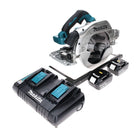 Makita DHS 900 PG2 Akku Handkreissäge 36 V ( 2x 18 V ) 235 mm Brushless + 2x Akku 6,0 Ah + Doppelladegerät