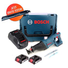 Gratis Hoja de sierra de sable Bosch Carbide Sierra de sable a batería Bosch GSA 18 V-LI 18 V + 2x baterías 2,0 Ah + cargador + L-Boxx