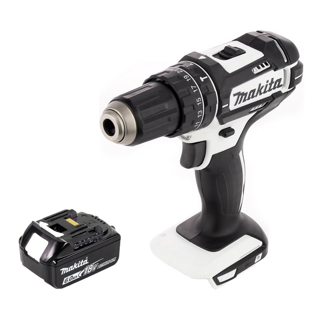 Makita DHP 482 G1W Akku Schlagbohrschrauber 18 V 62 Nm + 1x Akku 6,0 Ah - ohne Ladegerät - Toolbrothers