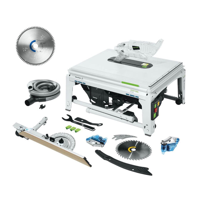 Festool TKS 80 EBS Tischkreissäge 2200 Watt 254 mm ( 575781 ) + Spezial Kreissägeblatt TF80 A ( 575978 ) + 1x KT-TKS 80 Patrone ( 575851 )