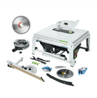 Festool TKS 80 EBS Scie circulaire sur table 254 mm, 2200 watts + Lame de scie circulaire LAMINATE/HPL TF80 L + Cartouche KT-TKS 80 (575851) (575977) (575781)