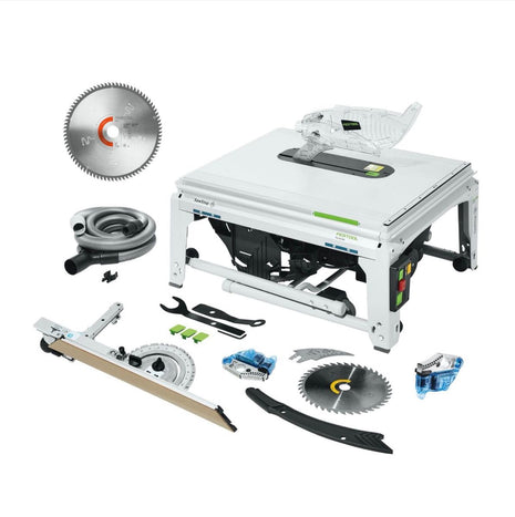 Festool TKS 80 EBS Scie circulaire sur table 254 mm, 2200 watts + Lame de scie circulaire LAMINATE/HPL TF80 L + Cartouche KT-TKS 80 (575851) (575977) (575781)