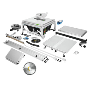 Festool TKS 80 EBS Set Tischkreissäge 2200 Watt 254 mm ( 575828 ) + Feinzahn Kreissägeblatt W60 ( 575828 ) + 1x KT-TKS 80 Patrone ( 575851 )