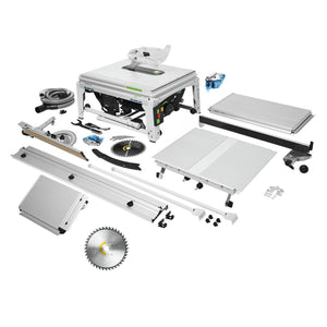 Festool TKS 80 EBS Set Tischkreissäge 2200 Watt 254 mm ( 575828 ) + Universal Kreissägeblatt W40 ( 575975 ) + 1x KT-TKS 80 Patrone ( 575851 )