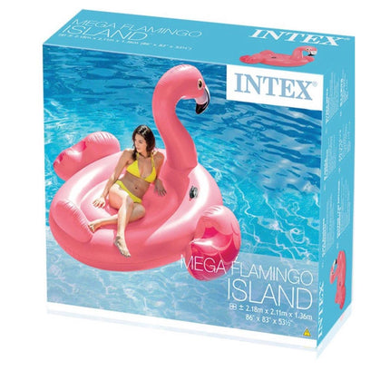 Intex Mega Flamingo Wasserspielzeug Badeinsel 196x203 cm ( 57288EU ) Vinyl aufblasbar