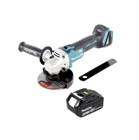 Smerigliatrice angolare a batteria Makita DGA 506 G1 18 V 125 mm brushless + 1x batteria ricaricabile 6,0 Ah - senza caricabatterie