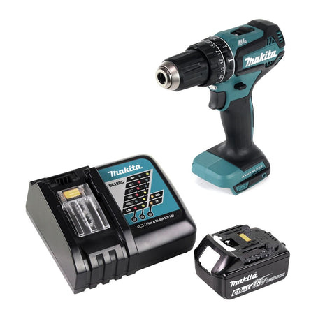 Makita DHP 485 RG1 Perceuse-visseuse à percussion sans fil 18 V 50 Nm Brushless + 1x Batterie 6,0 Ah + Chargeur