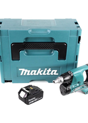 Makita DFS 450 G1J destornillador para paneles de yeso inalámbrico destornillador para paneles de yeso 18 V + 1x batería 6,0 Ah + Makpac - sin cargador