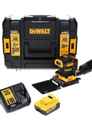 DeWalt DCW 200 M1 Akku Vibrationsschleifer 18 V 108x115 mm + 1x Akku 4,0 Ah + Ladegerät + TSTAK - Toolbrothers