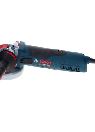 Bosch GWX 17-125 S Professional Winkelschleifer 1700 W 125 mm X-Lock + Fächerschleifscheibe X571 K40 + Fächerschleifscheibe X571 K80