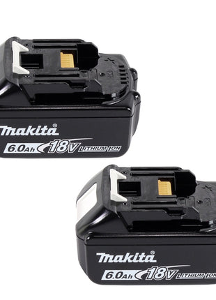 Makita DGA 900 GK Meuleuse d'angle sur batterie 36 V (2x 18 V) 230 mm sans balais + 2x batterie 6,0 Ah + coffret - sans chargeur