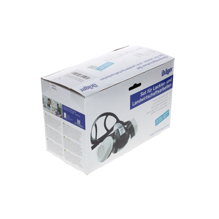 Dräger X-Plore 3300 L Set 1x Halbmaske + 2x Bajonetfilter A2 P3 RD ( R57793 ) für Lackier- und Landwirtschaftsarbeiten