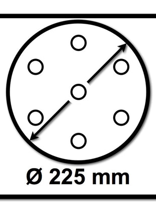Festool STF D225/128 Schleifscheibe Granat P100 225 mm 25 Stk. ( 205656 ) für Langhalsschleifer PLANEX - Toolbrothers