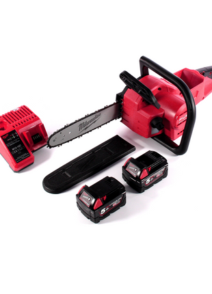 Tronçonneuse à batterie Milwaukee M18 FCHSC-502C 18 V 30 cm sans balais + 2x batteries 5,0 Ah + chargeur