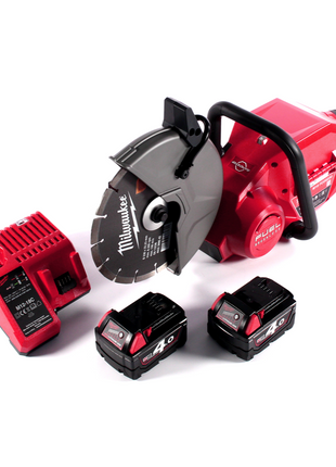 Milwaukee M18 FCOS230-402C Akku Trennschleifer 18 V 230 mm Brushless + 2x Akku 4,0 Ah + Ladegerät