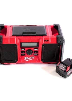 Milwaukee M18 JSR DAB+-501 Radio de chantier sur batterie / secteur 18 V + 1x batterie 5,0 Ah - sans chargeur