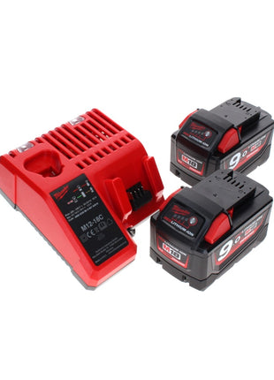 Milwaukee M18 JSR DAB+-902C Akku / Netz Radio Baustellenradio 18 V + 2x Akku 9,0 Ah + Ladegerät