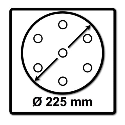Festool STF D225/128 Schleifscheibe Granat P180 225 mm 100 Stk. ( 4x 205660 ) für Langhalsschleifer PLANEX - Toolbrothers