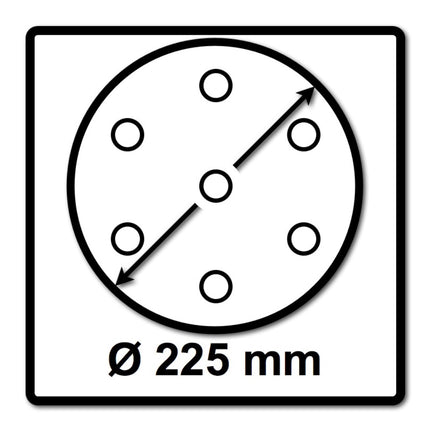 Festool STF D225/128 Schleifscheibe Granat P240 225 mm 100 Stk. ( 4x 205663 ) für Langhalsschleifer PLANEX - Toolbrothers