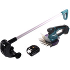 Makita DUM 604 M1 Akku Grasschere 18 V + Griffverlängerung mit Rolle + 1x Akku 4,0 Ah - ohne Ladegerät