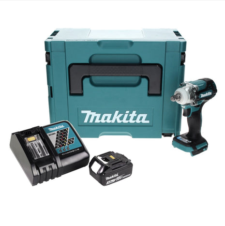 Avvitatore a impulsi a batteria Makita DTW 300 RF1J 18 V 330 Nm 1/2" brushless + 1x batteria ricaricabile 3,0 Ah + caricabatterie + Makpac