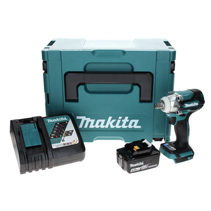 Makita DTW 300 RM1J Akku Schlagschrauber 18 V 330 Nm 1/2" Brushless + 1x Akku 4,0 Ah + Ladegerät + Makpac
