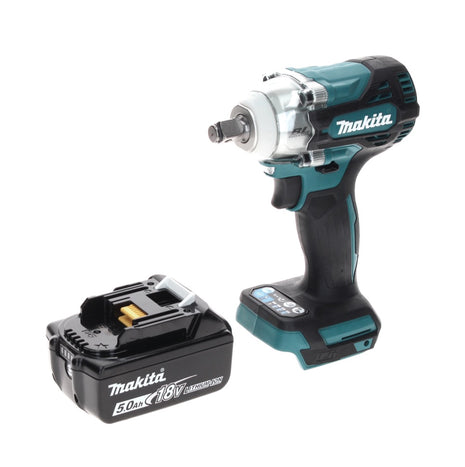 Makita DTW 300 T1 Atornillador de impacto inalámbrico 18 V 330 Nm 1/2" sin escobillas + 1x batería 5,0 Ah - sin cargador