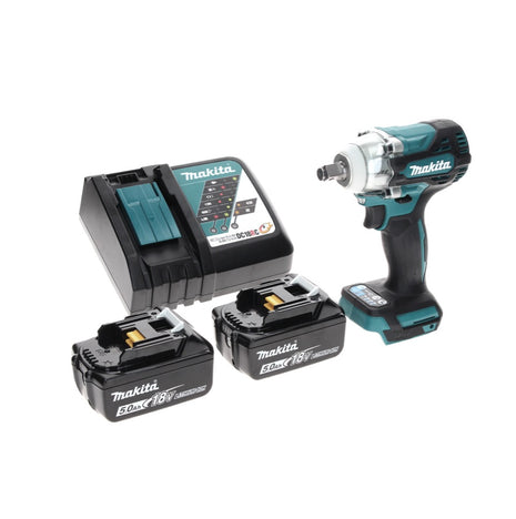 Makita DTW 300 RT akumulatorowy klucz udarowy 18 V 330 Nm 1/2" bezszczotkowy + 2x akumulator 5,0 Ah + ładowarka